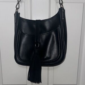 Chic Black Tassel Co-lab Shoulder/Crossbody Bag